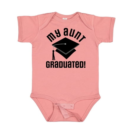 

Inktastic My Aunt Graduated Niece Nephew Gift Gift Baby Boy or Baby Girl Bodysuit