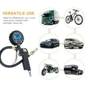 Digital Tire Inflator With Pressure Gauge, 0-250 PSI, Easy to Read