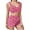 Watermelon Red, variant on Fengactive Women's Sexy Lip Print Pajamas Set Soft Winter 2 Piece Loungewear Plush Crop Tank Top and Shorts Sleepwear Sets