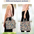 thumbnail image 4 of FORMRS Womens Corduroy Tote Bag Crossbody Shoulder Handbag with Pocket, Gray Acorns Pattern, 4 of 7