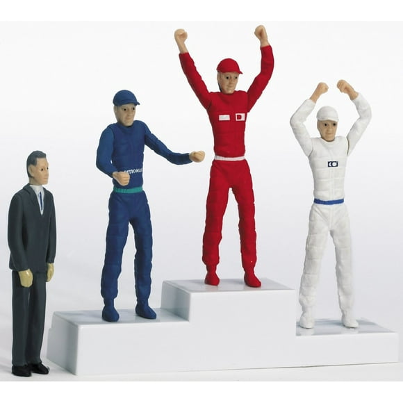 Carrera 21121 Winner`S Rostrum with Set of Figures Realistic Scenery Accessory for Slot Car Race Track, Multicolor