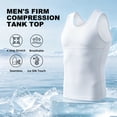 thumbnail image 3 of 2 Pack Men's Compression Shirts Stretch Tank Tops Undershirts, 3 of 8