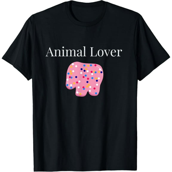 Frosted Animal Cookies Cracker Lover Funny Mens Womans T-Shirt men and women can wear, black, white, gifts