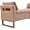 Camel, variant on End of Bed Storage Bench King Size, Bedroom Benches for Foot of Bed King with Gold Legs, 66'' Long Bed Bench with Storage/Pillows for Entryway, Windows, Closet, Warm Camel Teddy