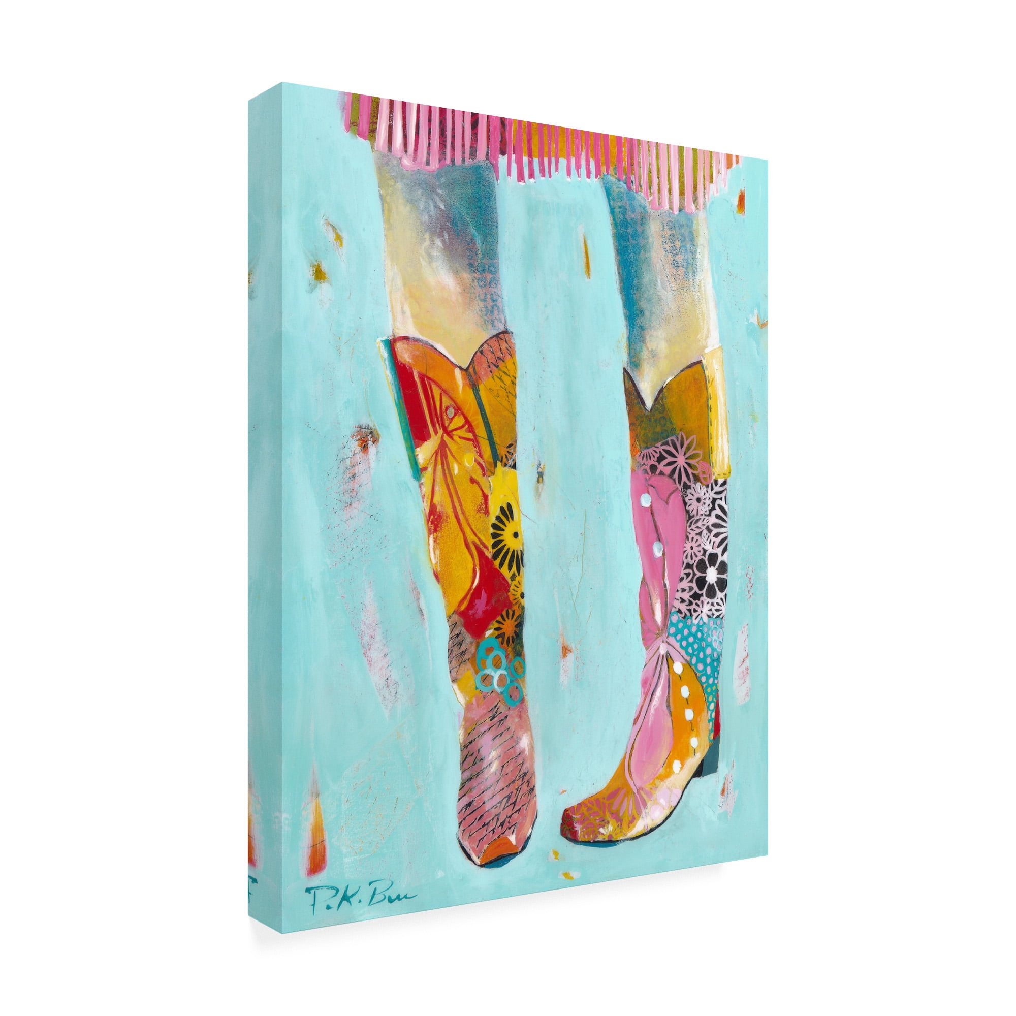 Trademark Fine Art 'Cowgirl Boots' Canvas Art by Pamela K. Beer
