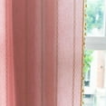 thumbnail image 6 of Psoiuetr Pink Boho Curtains for Bedroom Living Room Linen Cotton Embroidered Semi Blackout Farmhouse Window Treatment Drape Vintage Tassels Rod Pocket 1 Panel 52" W x 84" L, 6 of 7