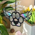 thumbnail image 2 of Oioii Acrylic Pet Memorial Pendant, Window Hanging Keepsake Ornament for Mourning Lost Pets, Transparent Decorative Charm To Honor Memory Of Beloved Dogs and Cats At Home,G, 2 of 7