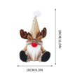 thumbnail image 3 of HongHeng 1Pc Christmas Gnomes Hanging Ornaments Summer Gnome Decor Birthday Gnome Unique Decoration Desktop Faceless Gnome Sitting Doll Ornaments for Winter Farmhouse Home Decor, 3 of 6