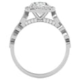 thumbnail image 3 of SuperJeweler 2 1/2 Carat Oval Shape Diamond Engagement Ring in 14 Karat White Gold for Women, 3 of 6