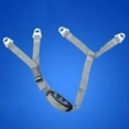thumbnail image 1 of Chin Strap Cupped with Buckle Adjustable Comfortable Jaw Strap Horizontal Hole Gray, 1 of 10