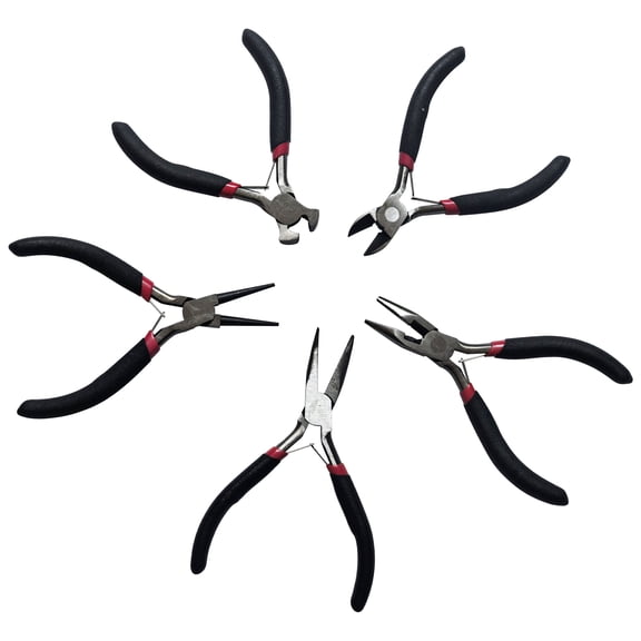 5pcs Jewelers Pliers Set Jewelry Making Beading Wire Wrapping Hobby