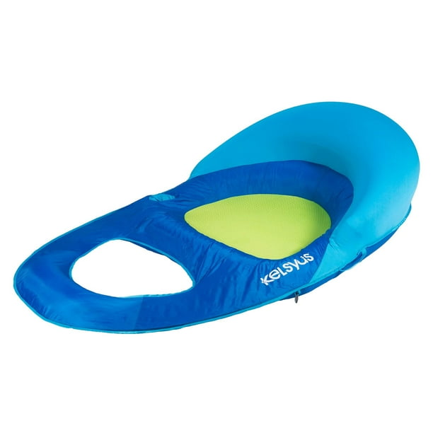 Kelsyus Deluxe Inflatable Floating Pool Lake Chaise Lounger, Blue and Green - Walmart.com