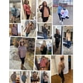 thumbnail image 6 of Ekouaer Women’s Maternity Shirts Long Sleeve Split Side Pregnancy Tee Top Tunic Blouse Casual Mama Clothes, 6 of 6