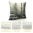 thumbnail image 4 of COMIO Watercolor Pine Trees Winter Lumbar Pillow Covers Snow Green Forest Christmas Tree Pillow Cases Xmas Holiday Pillowcase Cushion Case Rustic Home Decor For Couch Porch Outdoor, 4 of 5