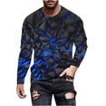 thumbnail image 2 of Nmnitkp Long Sleeve Shirt Trendy and Fashionable Graphic Men's Long Sleeve Shirt Round Neck Cross Print Pullover Top ​​​​​​​​​​​High-Quality and Healthy Fabric Men's Long Sleeve Shirt （Plus Size）, 2 of 5