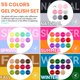 thumbnail image 2 of Set de esmaltes de uñas en gel VANREESA, 60 unidades, 55 colores, con base y capa superior, 2 of 9