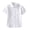 White, variant on HAiming Girls Button down Shirts Short Sleeve Collared School Blouses Comfy Classic Uniforms Tee Summer Vacation Going out Kids Tops