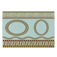 thumbnail image 3 of Greek Key Cutting Board, Fret Pattern in Oval and Circle Shapes Wavy Straight Borders, Decorative Tempered Glass Cutting and Serving Board, Small Size, Marigold Plum White, by Ambesonne, 3 of 5