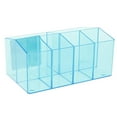 thumbnail image 1 of S SERENABLE Plastic Cosmetic Organizer Makeup Case Jewelry Storage Holder Box Blue, 1 of 7