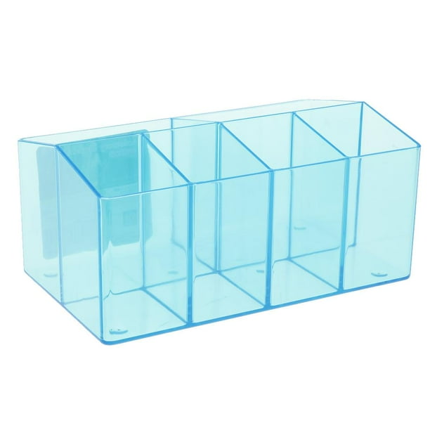 Caja de Maquillaje Organizador Joyería Herramienta de Laboratorio Material Trabajo Azul