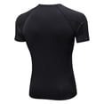 thumbnail image 2 of Magazine Mens Active Tops, Short Sleeve Crew Neck Tight-fitting Sports Running Training Breathable Wicking T-shirt, 2 of 2