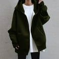 thumbnail image 4 of Aayomet Womens Hoodies Trendy Women's Casual Quarter Zip Pullover Tops Long Sleeve Zipper Sweatshirt 2022 Fall Fashion Clothes,Army Green L, 4 of 5