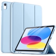 GEAK Compatible with Apple iPad A16 Case 11 inch & iPad 11th 10th Generation Case Cover 10.9 inch with Pencil Holder, Blue