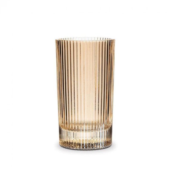 Amber Vertical Optic Hiball Glass