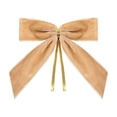 thumbnail image 3 of Dalang 12-Piece Velvet Christmas Wreath Bow Decoration, Luxury Ribbon Bows for Holiday Tree Wreath Garland Party Scene Decor, Khaki 1Set, 3 of 8