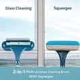 thumbnail image 2 of Window Screen Cleaning Brush 2-in-1 brush squeegee removes dust dirt water stains fast extendable rod for patio door porch screen cleaning home use, 2 of 8