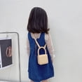 thumbnail image 5 of Bolsos Cruzados Niños PU Mini Messenger Bag Lady Casual Flap Crossbody Bag (Caqui), 5 of 5