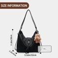 thumbnail image 7 of Sunyuer Women Vintage Soft PU Leather Hobo Bag, 3-in-1 Convertible Shoulder Crossbody Backpack Purse, Large Capacity Casual Commuter Tote Handbag with Cute Bear Charm, 7 of 7