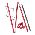 thumbnail image 1 of Soporte de lámpara de poste de linterna de camping, colgador de soporte de linterna de Aluminio ligero roja doble shamjiam soporte de linterna al aire libre, 1 of 3