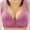 Purple, variant on loopsun Womens Plus Size Bra,Women's Bra Soild Wire Free Underwear One-Piece Bra Everyday Front Buckle Underwear