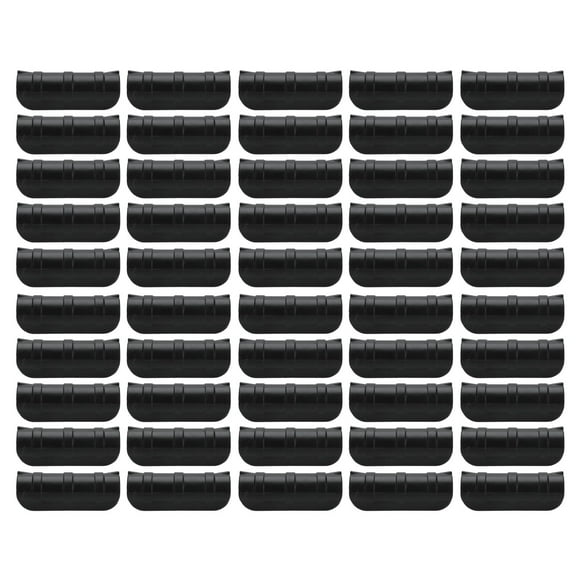 Nimomo 50 pièces Serre Film Pince 10 cm Serre Film Pince résistant à la Chaleur Tube Pince Jardinage Cadre Tuyau Pince pour Jardin(Le Noir)