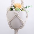 thumbnail image 2 of Bolsa de malla para macetas de horticultura, tejida a mano, creativa bolsa de malla para colgar plantas verdes, cesta colgante de pared de cuerda de algodón de estilo nórdico, 2 of 6