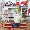 thumbnail image 6 of XMMSWDLA 4th of July Doormat Patriotic Welcome Home Mat American Flag Stars Doormat Independence Day Memorial Day Front Door Mat for Home Office Indoor Kitchen Decoration, 6 of 6