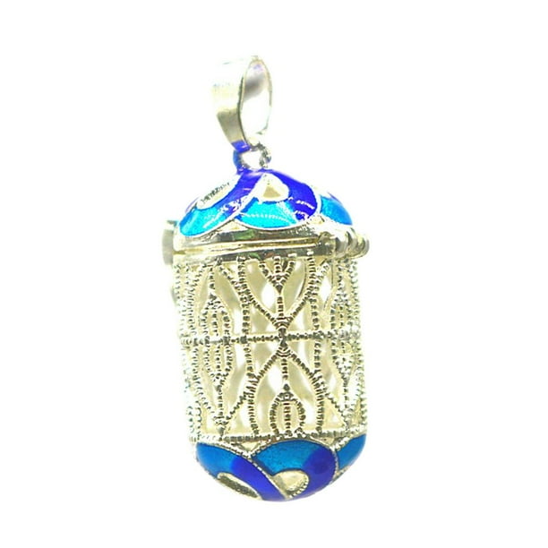Colgante de medallón Zulema flor de filigrana 28x14mm