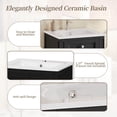 thumbnail image 5 of CQSXDA 18 Inch Bathroom Vanity Set with White Ceramic Sink and Adjustable Shelf, Freestanding in French Style, 5 of 10