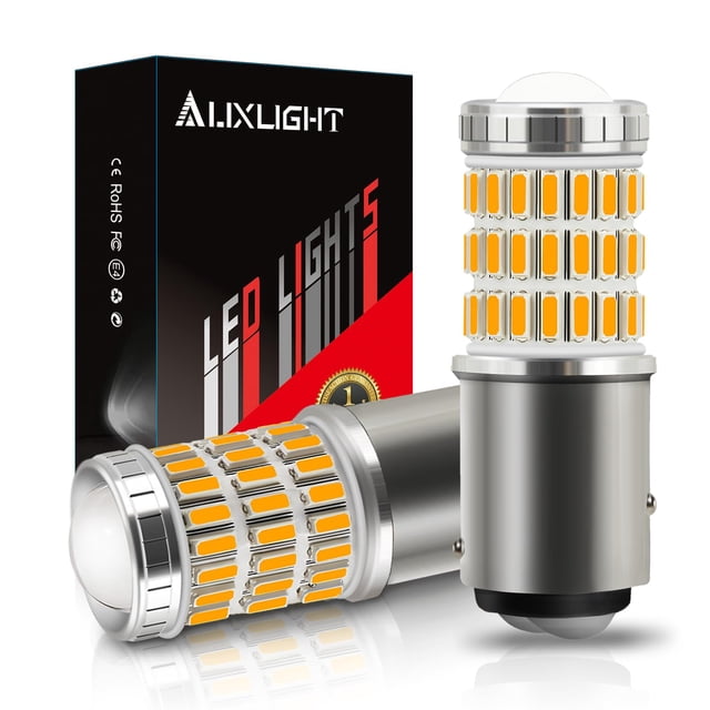 Bombillas LED AUXLIGHT 2057 1157 2357 7528 Amarillo ámbar (x2)