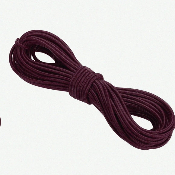 FlexiGrip Dark Red Elastic Cord - 1/8" x 11 Yards for DIY Sewing, Hook Straps, Camping, and Tie Downs