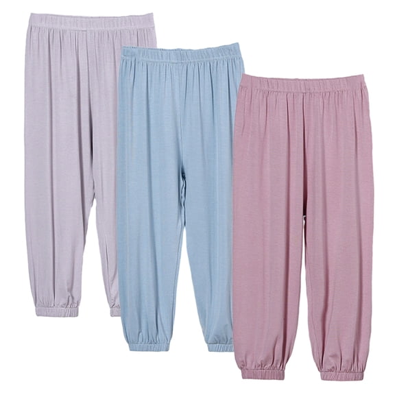 Nmmacb Kids Toddler Boys Girls Bloomers Pants Trousers 2-12T Baby Casual Basic Plain Soft Pant Summer Fall Comfy Cotton Mosquito Pants