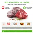 thumbnail image 4 of Vacuum Sealer Machine-One-Touch Full Automatic Vacuum Sealer with LED Touch Screen Indicator Lights,Air Sealing System for Food Storage Dry/Moist Modes with 15 Seal Bags and 1 Air Suction Hose, 4 of 6