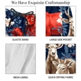 thumbnail image 4 of luoweisi Men's Beach Shorts Quick Dry Swim Trunks with Mesh Lining American Flag and Animals 2XL, 4 of 5