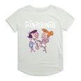 thumbnail image 1 of The Flintstones - Camiseta Tea de Vilma y Betty Manga Enrollada para Mujer (Verde Apoagado), 1 of 2