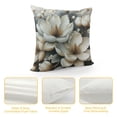 thumbnail image 4 of JEUXUS Pillow Case Abstract Floral Lily Picture Modern Botanical Print Short Plush Pillowcase White, 4 of 5