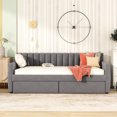 thumbnail image 2 of Upholstered daybed | Provides ample storage and comfort, clean silhouette design | Complements any bedroom decor, 2 of 4