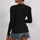 thumbnail image 4 of Mujeres Sexy Slim Casual Sólido Manga larga Cuello cuadrado Base Camisas Blusas cálidas Tops Fridja FKASFK2707, 4 of 6