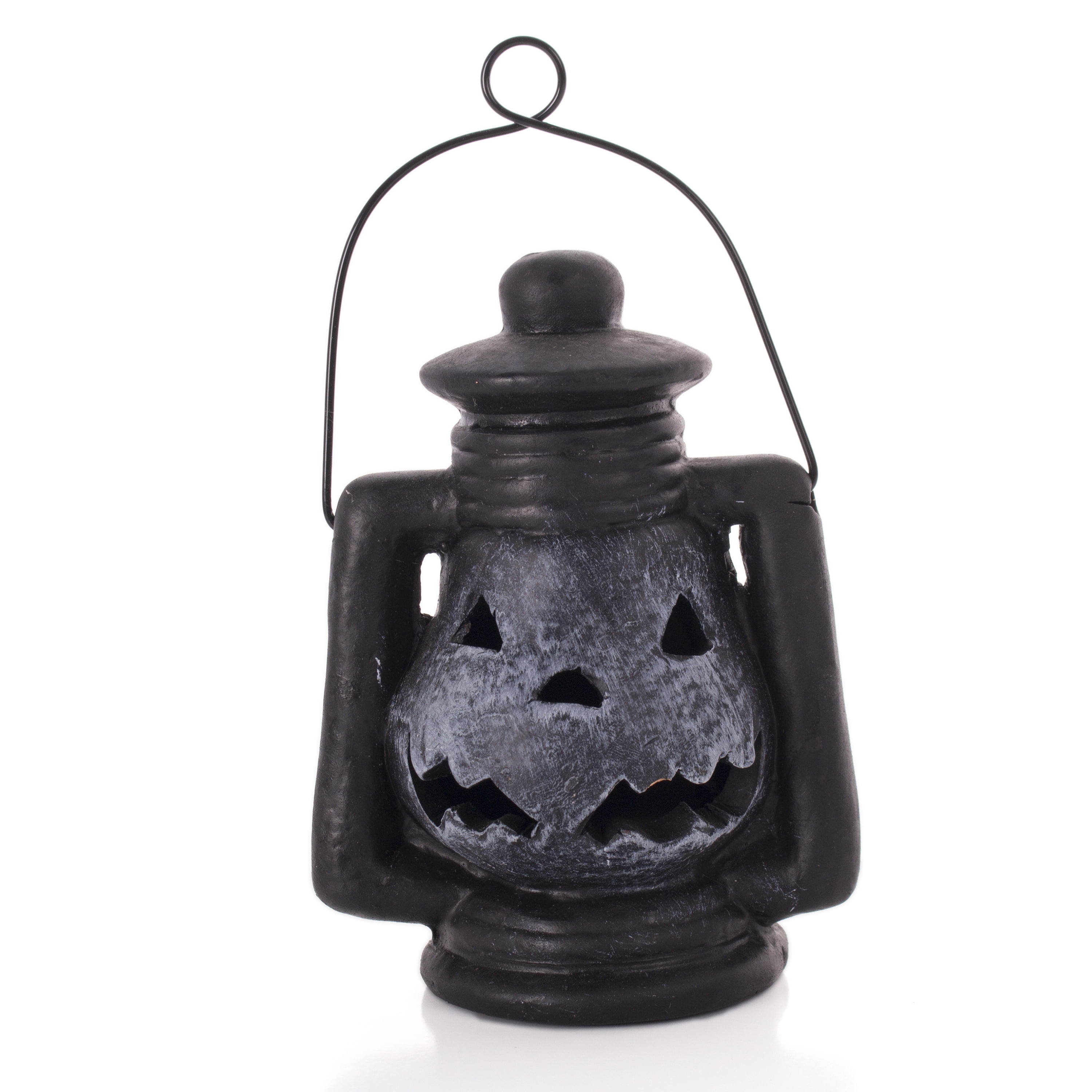 Resin Pumpkin Head Light Up Lantern Tabletop 5 Decoration Prop