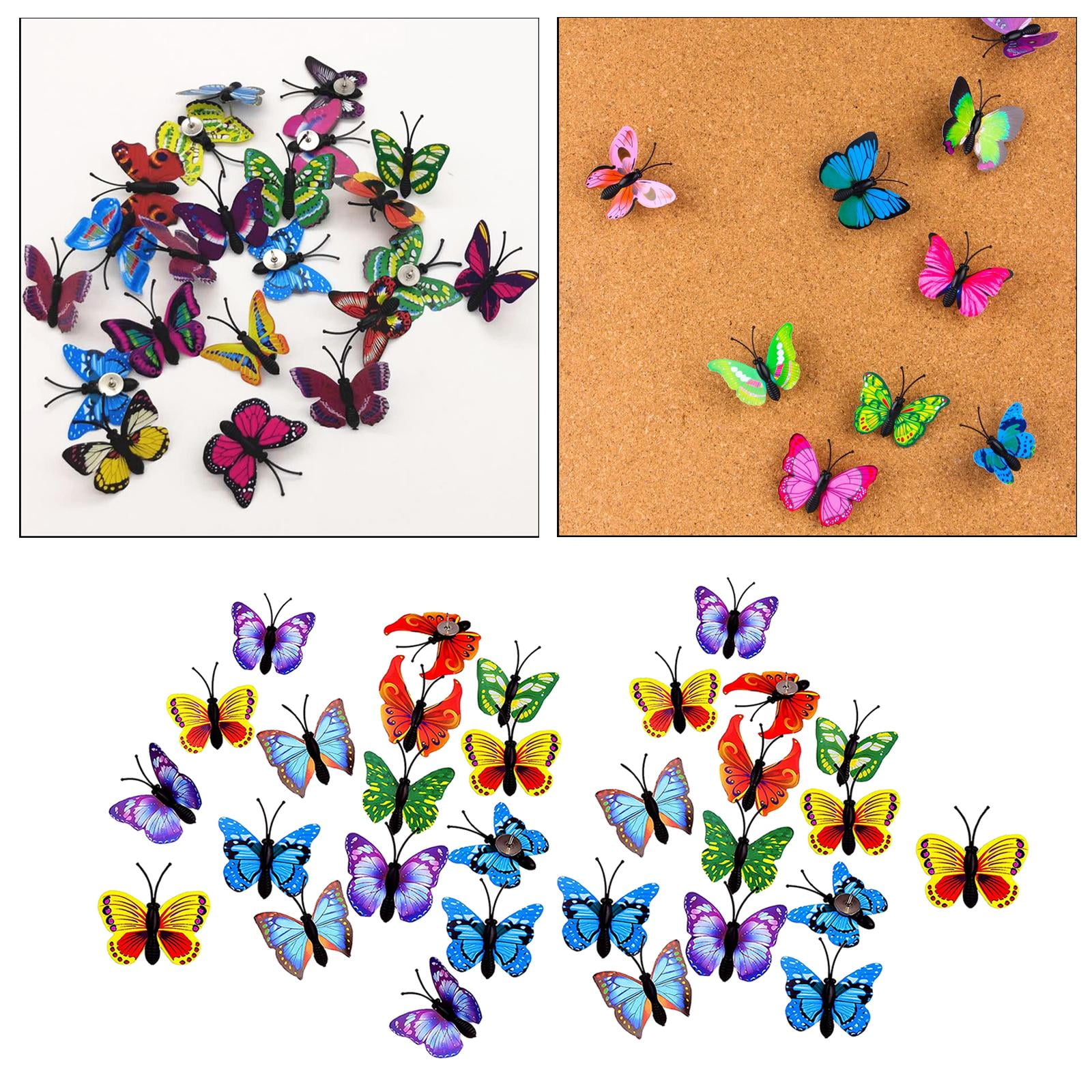 or magnets Details about   Set/6 adorable butterfly-shaped,bulletin board pushpins thumbtacks 